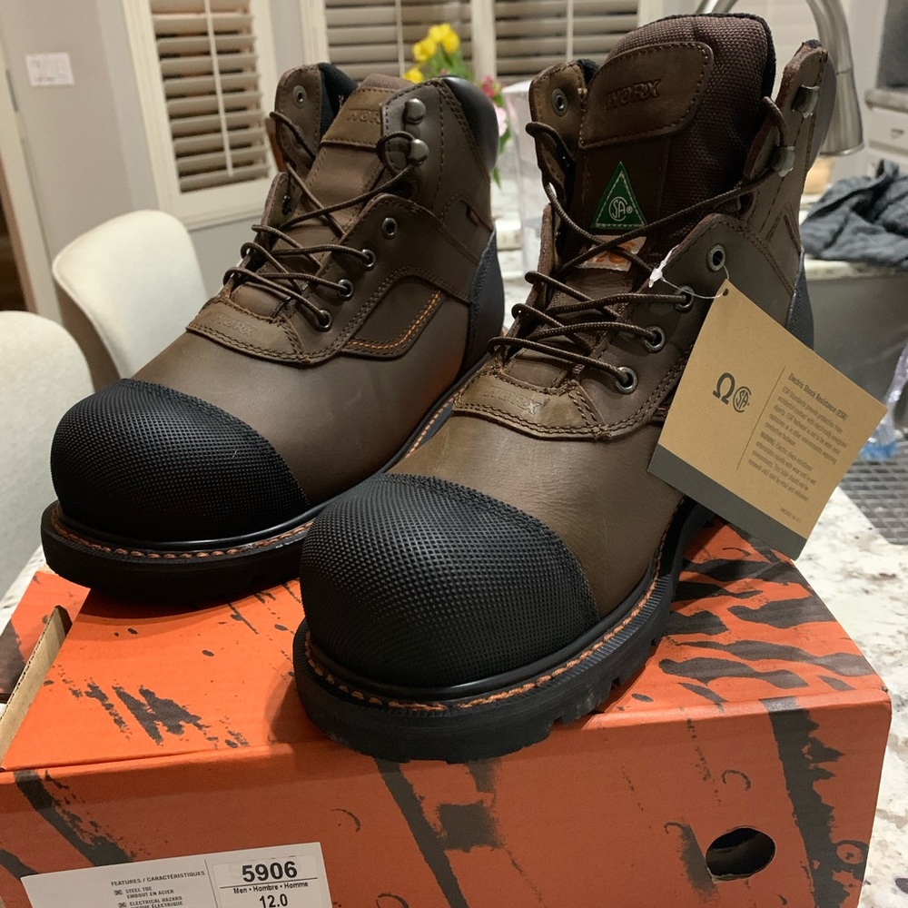 Work Boots by WORX by Red Wing. Brand new in box with receipt. Men’s size 12.